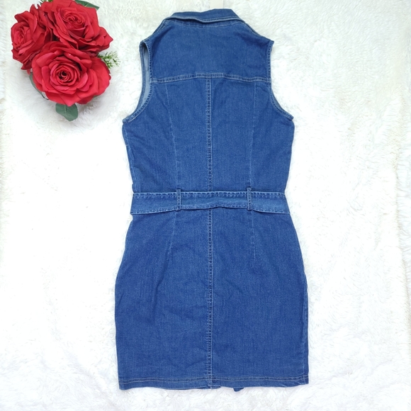 NWT Mebon Denim Dress Size M - Picture 7 of 7